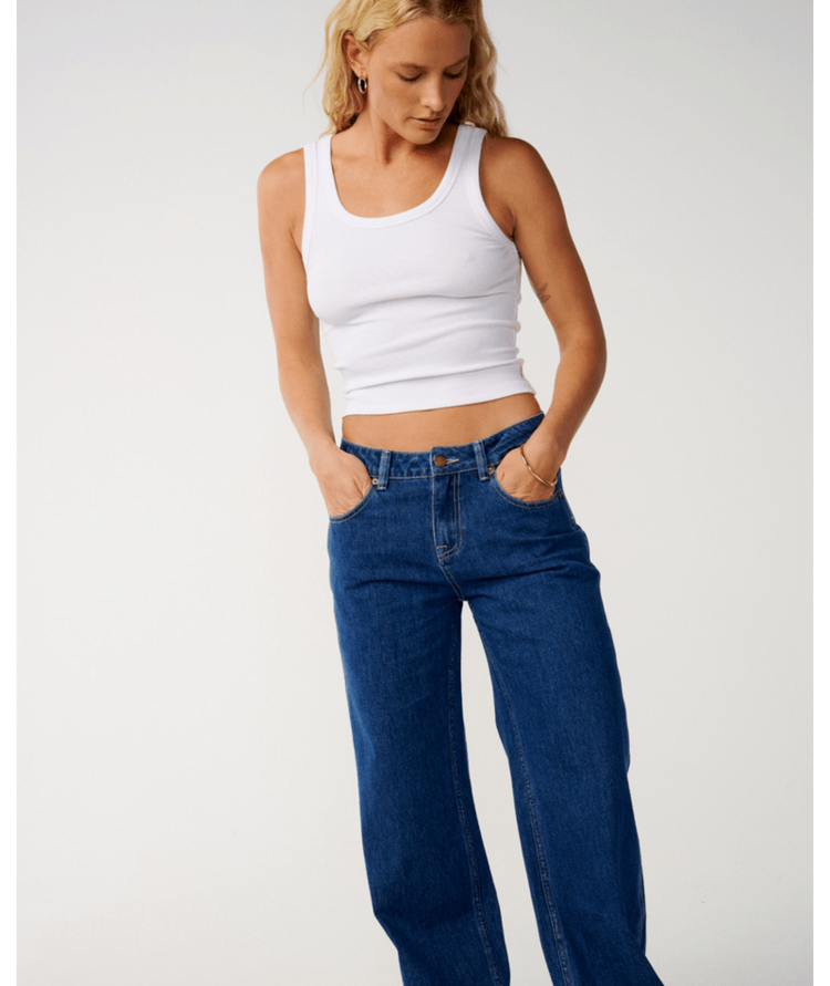 RIP CURL 18B RIP CURL AGGIE RELAXED JEANS MID BLUE