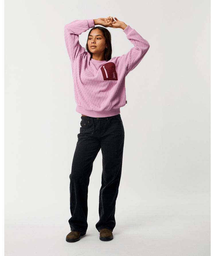 RIP CURL 49C RIP CURL S-SERIES JACQUARD FLEECE LILAC