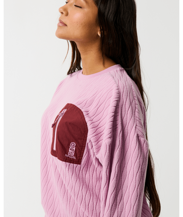 RIP CURL 49C RIP CURL S-SERIES JACQUARD FLEECE LILAC