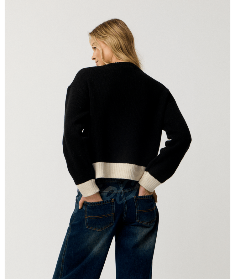 RIP CURL 52D RIP CURL ARCHIVE: SCRIPT KNIT BLACK
