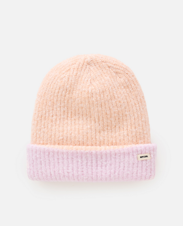RIP CURL RIP CURL 2 Tone Reg Revo Beanie Peach/Lilac