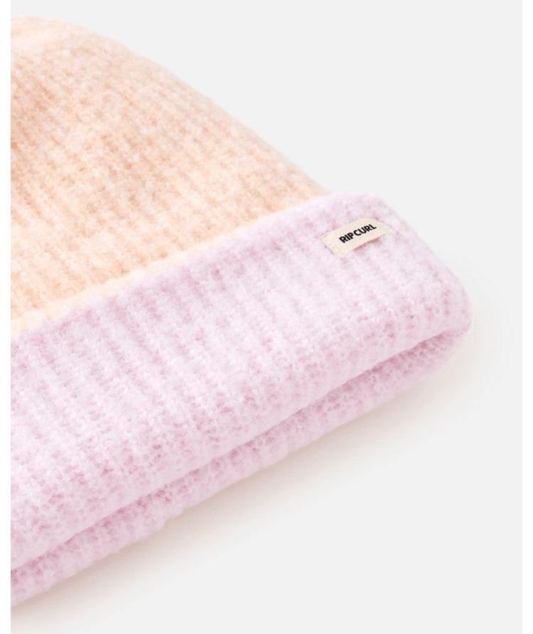RIP CURL RIP CURL 2 Tone Reg Revo Beanie Peach/Lilac