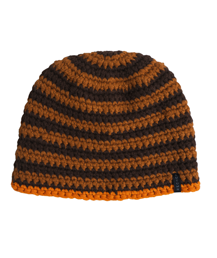 AUTUMN AUTUMN Crochet Beanie Brown