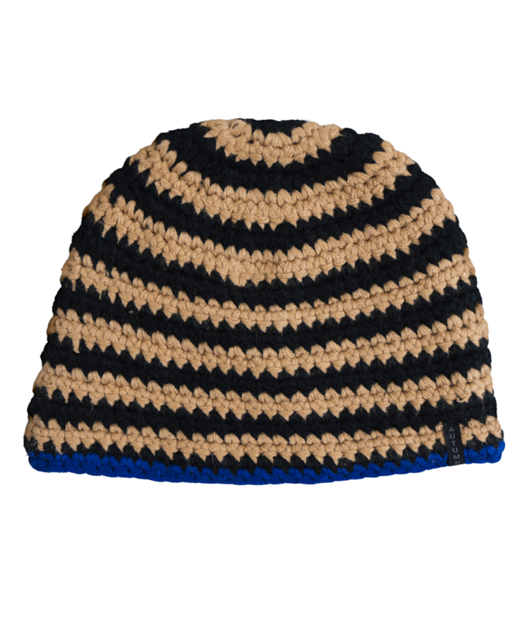 AUTUMN AUTUMN Crochet Beanie Black
