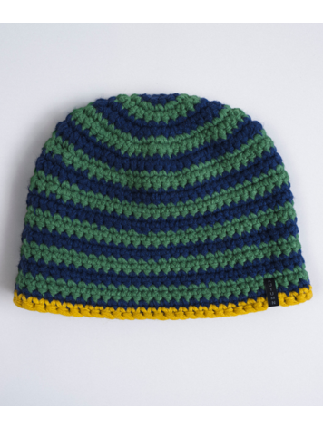 AUTUMN AUTUMN Crochet Beanie Navy