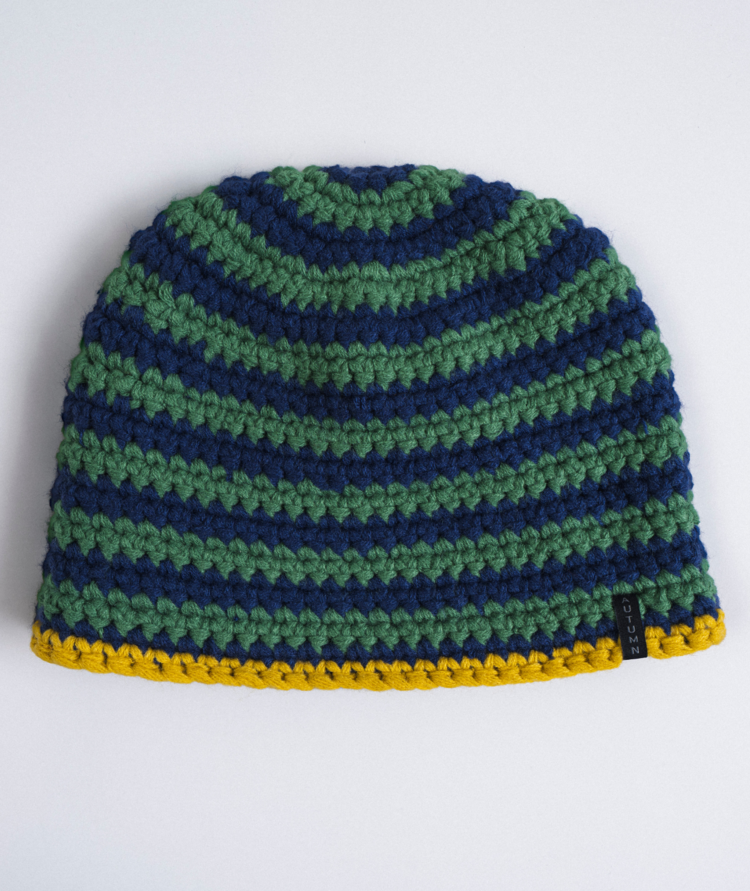 AUTUMN AUTUMN Crochet Beanie Navy
