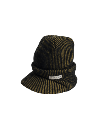 AUTUMN AUTUMN Cord Visor Beanie Black