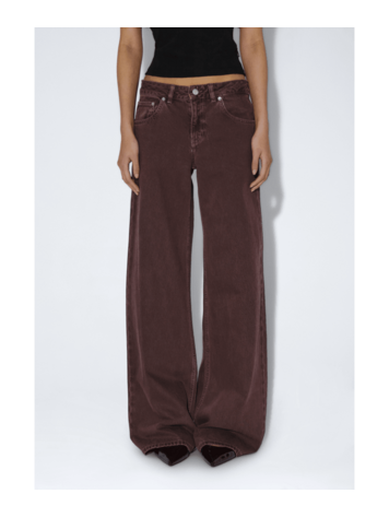 DR DENIM DR DENIM Denim Rhue Low Wide Washed Aubergine