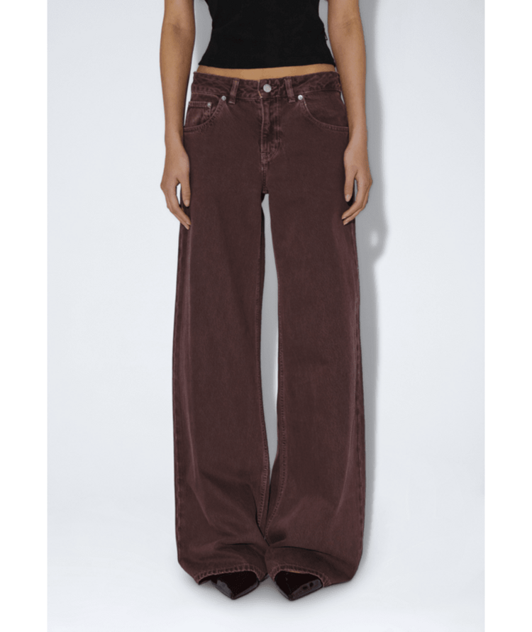 DR DENIM DR DENIM Denim Rhue Low Wide Washed Aubergine