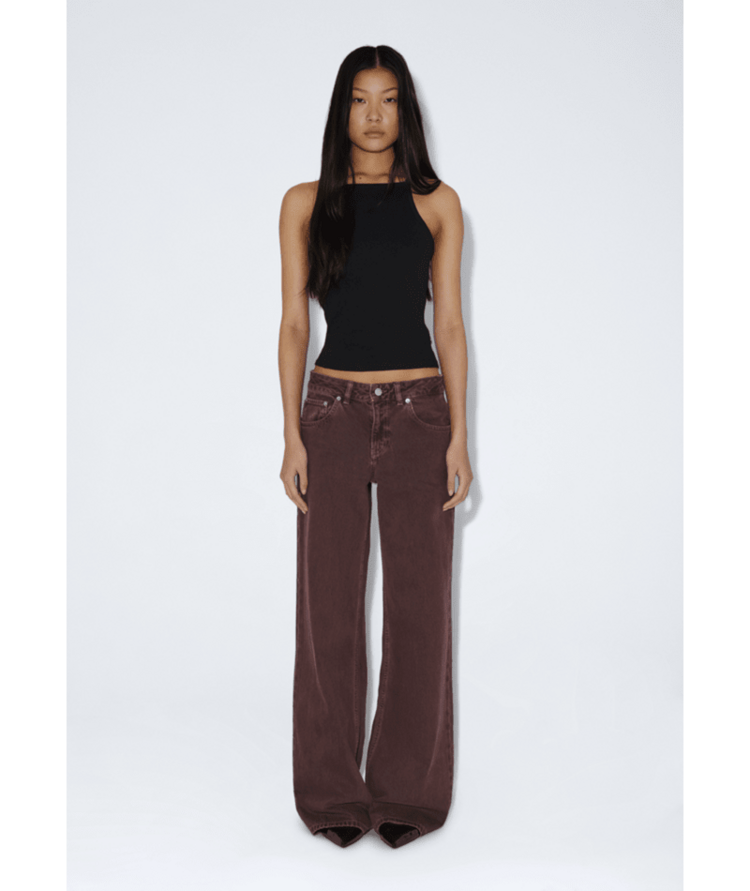 DR DENIM DR DENIM Denim Rhue Low Wide Washed Aubergine