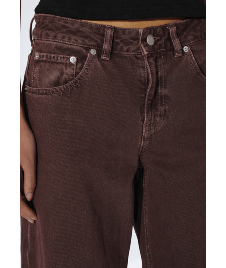 DR DENIM DR DENIM Denim Rhue Low Wide Washed Aubergine