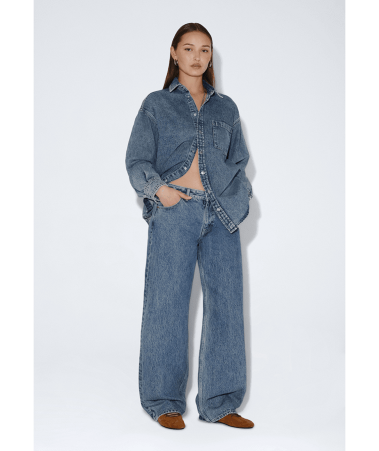 DR DENIM DR DENIM Denim Hill Low Relaxed Drift Sky Retro