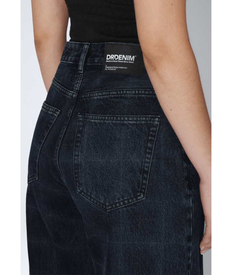 DR DENIM DR DENIM Denim Donna High Relaxed Stream Check Ovrdy
