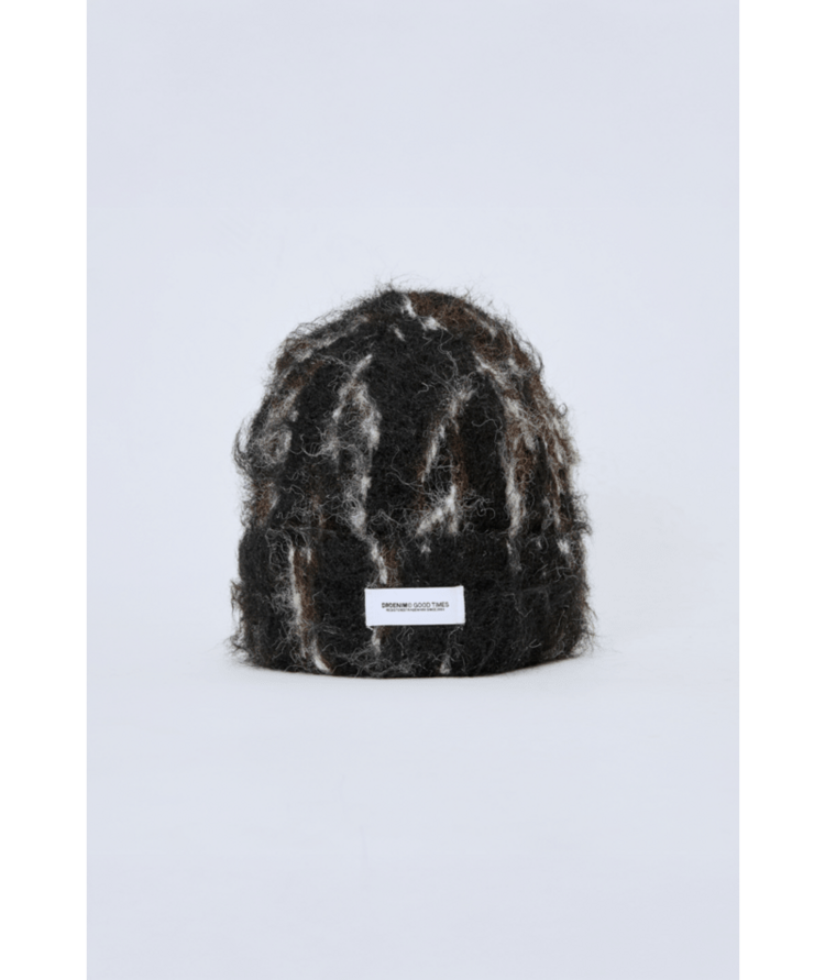 DR DENIM DR DENIM Denim Kiwa Beanie Blk Off Wht Scribble