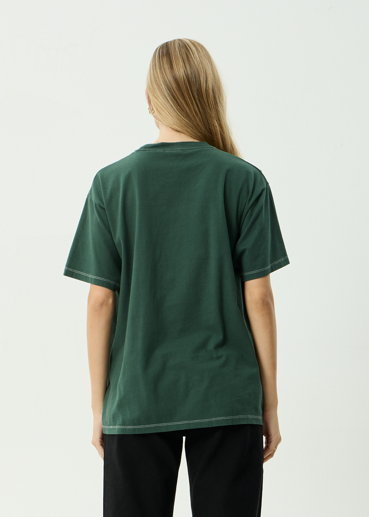 AFENDS 01C AFENDS HAVE A GOOD DAY RECYCLED OVERSIZED TEE PINE