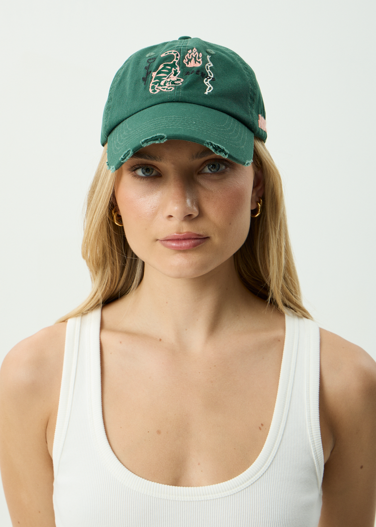 AFENDS 01B AFENDS REAL LIFE RECYCLED SIX PANEL CAP PINE