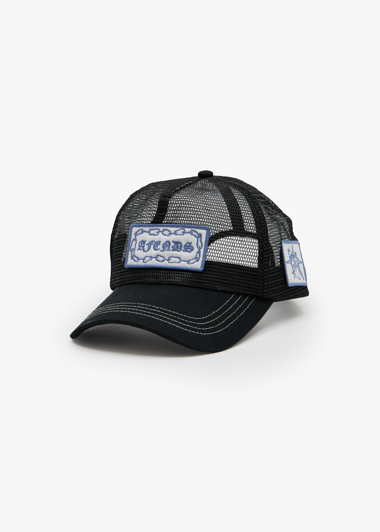 AFENDS AFENDS SPIRITUAL RECYCLED MESH TRUCKER CAP BLACK