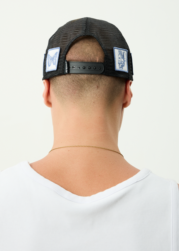 AFENDS AFENDS SPIRITUAL RECYCLED MESH TRUCKER CAP BLACK