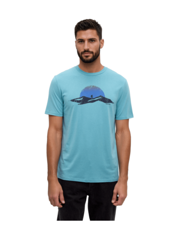 TENTREE TENTREE Winter Tracks T-Shirt Alpine Blue/Midnight Blue