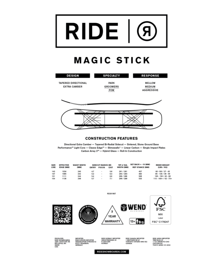 RIDE RIDE Magic Stick