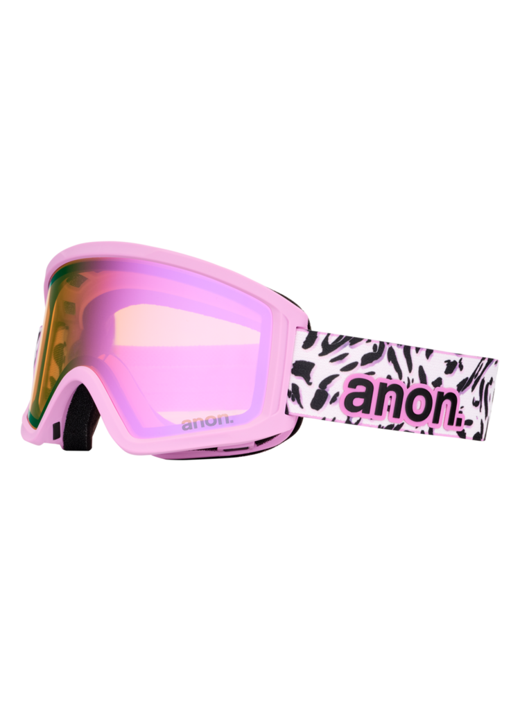ANON ANON Tracker 2.0 Goggles + MFI® Face Mask Leopard Pink / Pink Amber