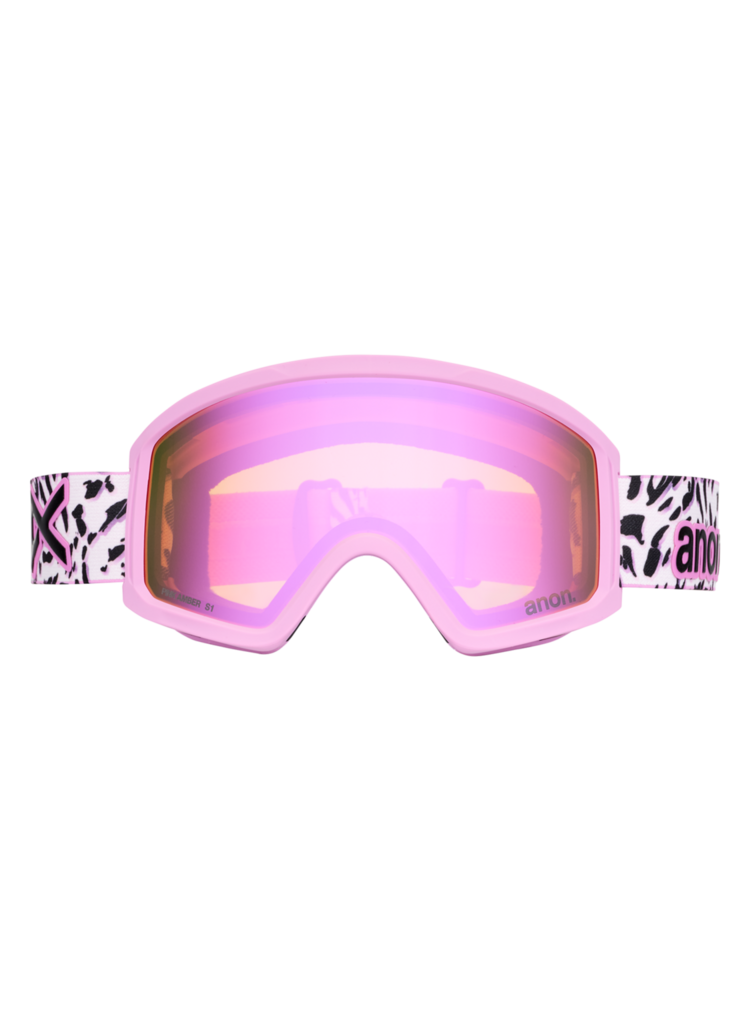 ANON ANON Tracker 2.0 Goggles + MFI® Face Mask Leopard Pink / Pink Amber