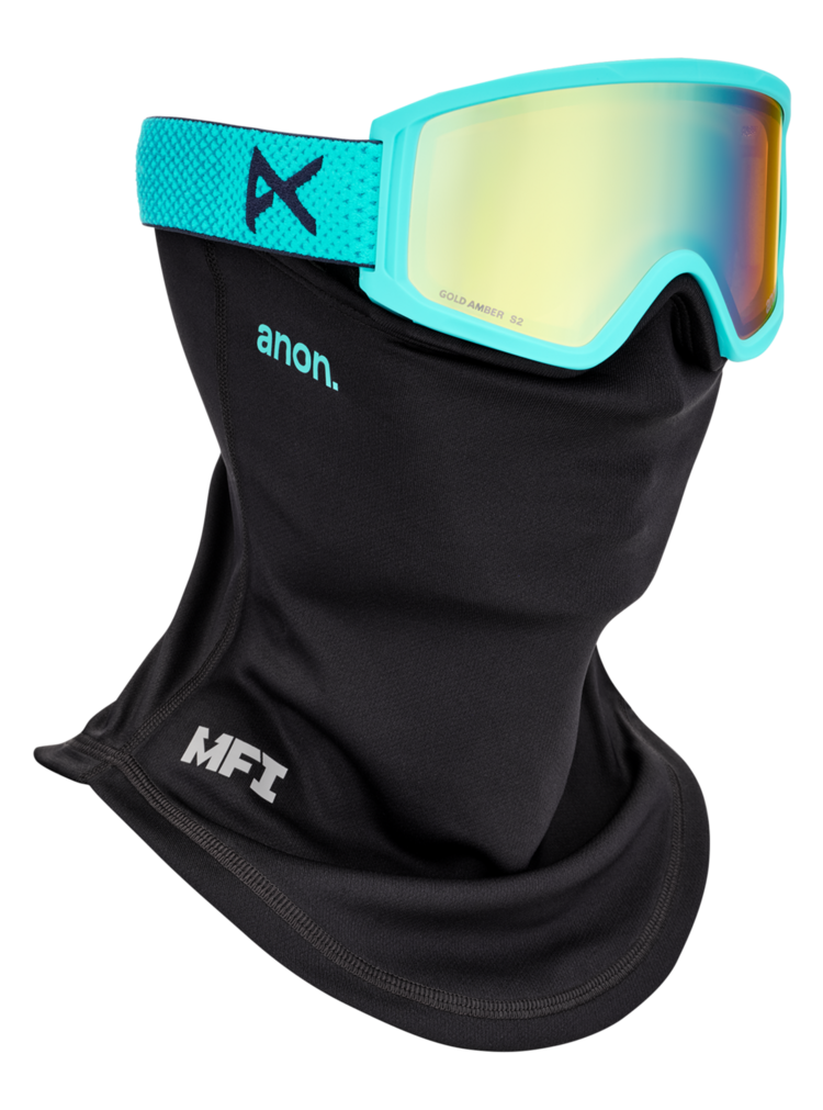 ANON ANON Tracker 2.0 Goggles + MFI® Face Mask Marine/Gold Amber