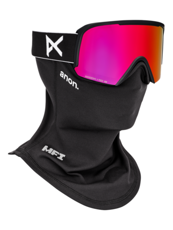 ANON ANON Nesa S Goggles + Bonus Lens + MFI® Face Mask Black/Perceive Sunny Red
