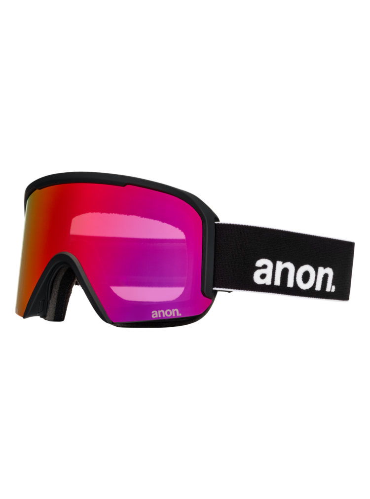 ANON ANON Nesa S Goggles + Bonus Lens + MFI® Face Mask Black/Perceive Sunny Red