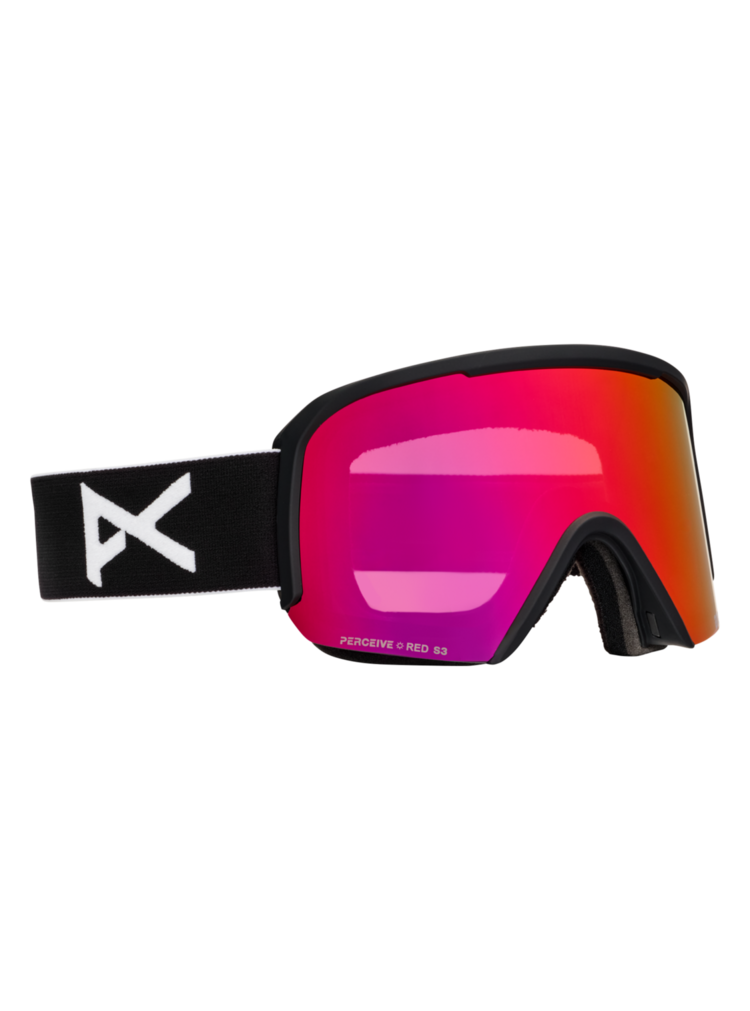 ANON ANON Nesa S Goggles + Bonus Lens + MFI® Face Mask Black/Perceive Sunny Red