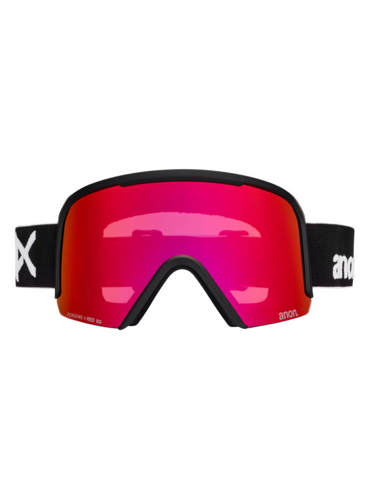ANON ANON Nesa S Goggles + Bonus Lens + MFI® Face Mask Black/Perceive Sunny Red
