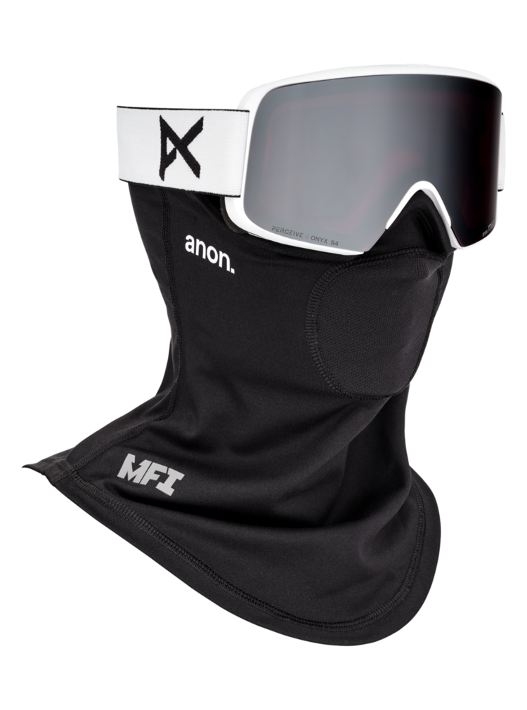 ANON ANON M6S Goggles + Bonus Lens + MFI® Face Mask White/Perceive Sunny Onyx