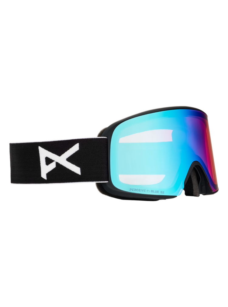 ANON ANON M6 Goggles + Bonus Lens + MFI® Face Mask Black/Perceive Variable Blue