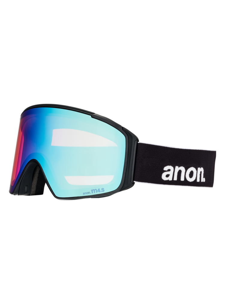 ANON ANON M4S Goggles (Cylindrical) + Bonus Lens + MFI® Face Mask Black/Perceive Variable Blue
