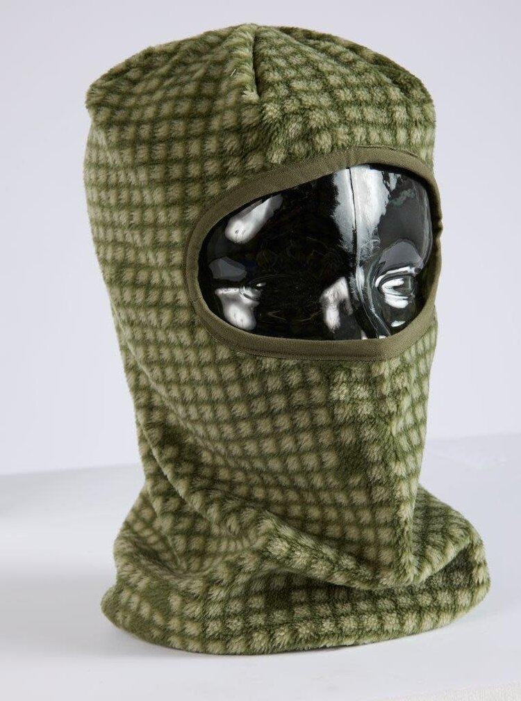 AIRBLASTER AIRBLASTER Cozy Fleece Face Tube Olive Grid