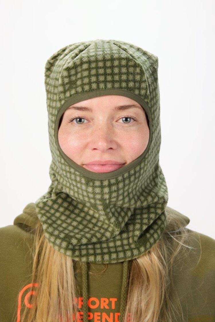 AIRBLASTER AIRBLASTER Cozy Fleece Face Tube Olive Grid
