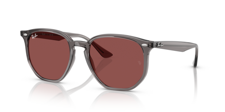 RAY-BAN RAY-BAN Rb4306 Opal Grey Dark Violet