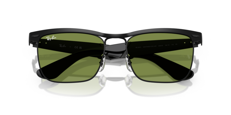 RAY-BAN RAY-BAN Wayfarer Deluxe Matte Black Green