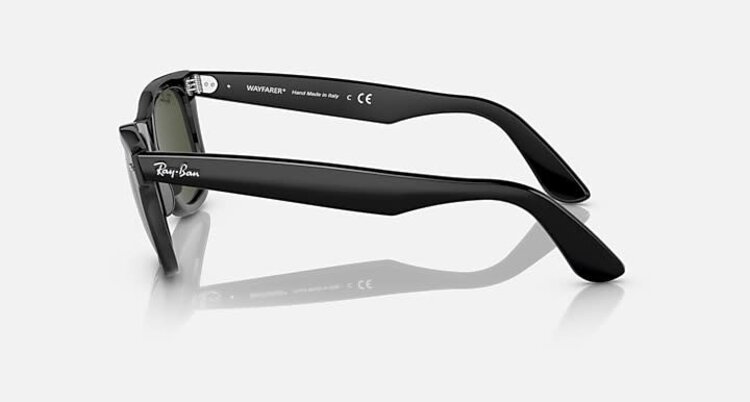 RAY-BAN RAY-BAN Wayfarer Black Black Green