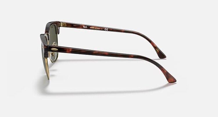 RAY-BAN RAY-BAN Clubmaster Tortoise On Gold Tortoise G-15 Green