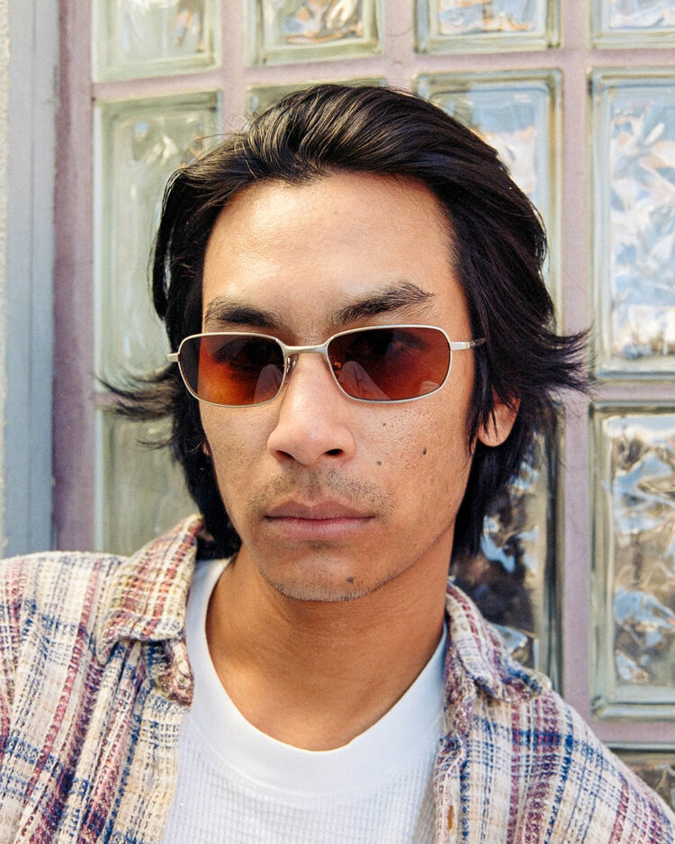 CRAP EYEWEAR CRAP EYEWEAR The Infinite Bloom Matte Silver & Desert Tortoise Bio / Redwood Gradient