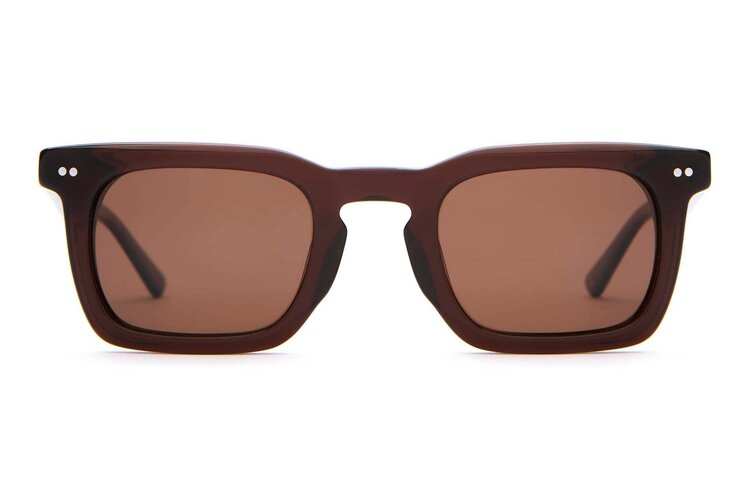 CRAP EYEWEAR CRAP EYEWEAR The Radio Haze Crystal Cola Bio / Polarized Amber Cr-39