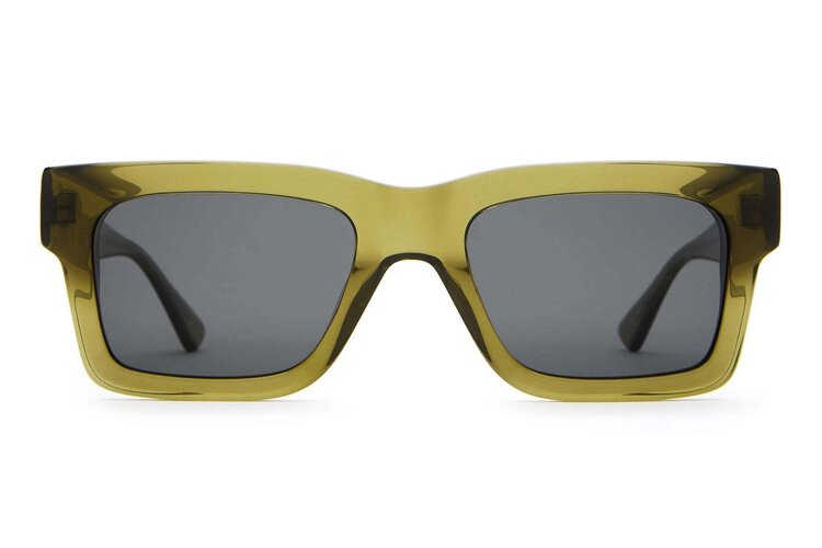 CRAP EYEWEAR CRAP EYEWEAR The Speedway Crystal Seaweed Bio / Polarized Grey