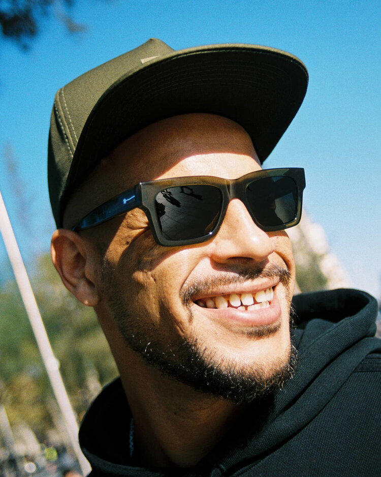 CRAP EYEWEAR CRAP EYEWEAR The Speedway Crystal Seaweed Bio / Polarized Grey
