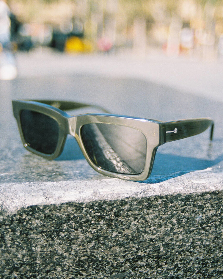 CRAP EYEWEAR CRAP EYEWEAR The Speedway Crystal Seaweed Bio / Polarized Grey