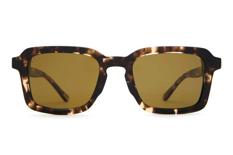 CRAP EYEWEAR CRAP EYEWEAR The Heavy Tropix Desert Tortoise Bio / Polarized Grapeseed