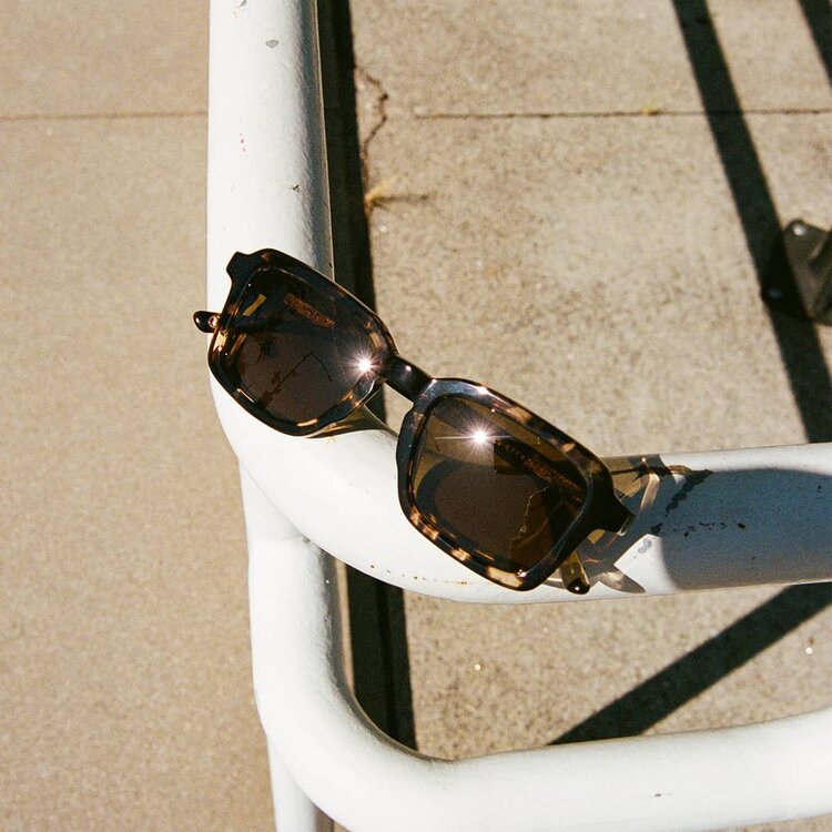 CRAP EYEWEAR CRAP EYEWEAR The Heavy Tropix Desert Tortoise Bio / Polarized Grapeseed
