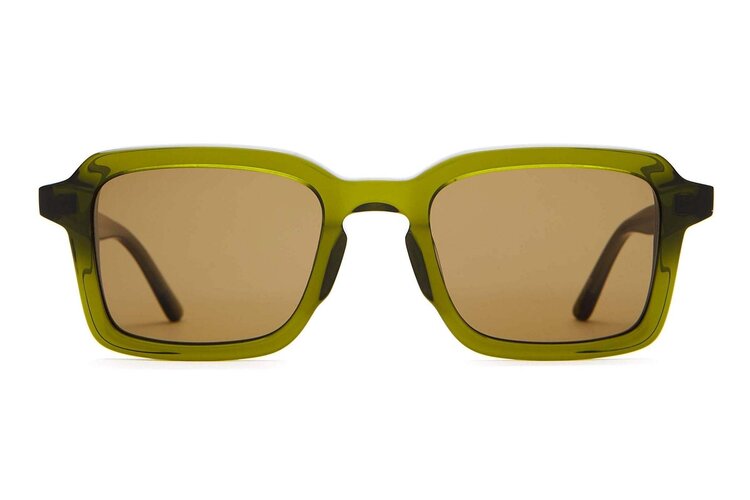 CRAP EYEWEAR CRAP EYEWEAR The Heavy Tropix Crystal Olive Bio / Polarized Bronze