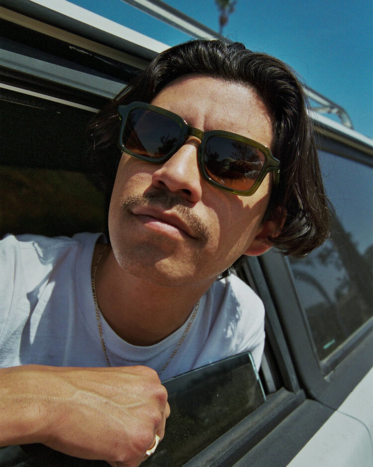 CRAP EYEWEAR CRAP EYEWEAR The Heavy Tropix Crystal Olive Bio / Polarized Bronze