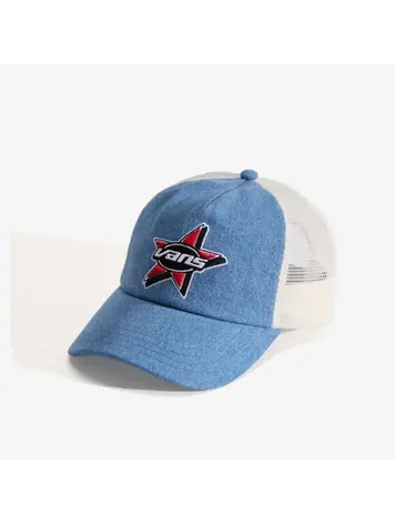 VANS VANS Marked Jockey Trucker Hat Stonewash Blue
